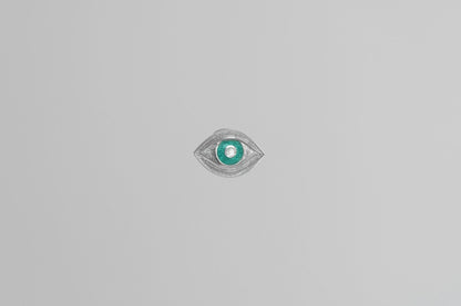 Stud monoearring "View of my forest" (12 mm)