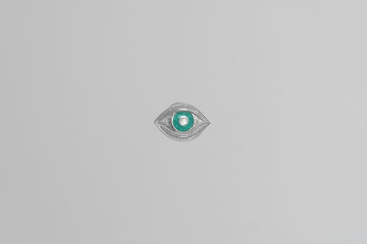 Stud monoearring "View of my forest" (12 mm)