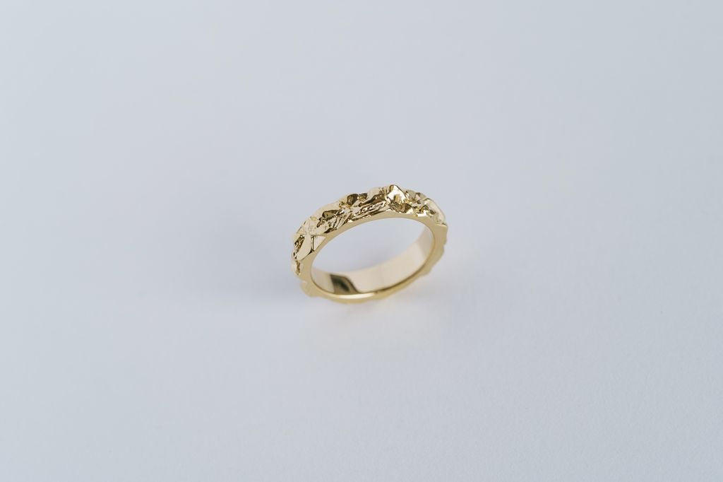 Wedding ring "Granite Rock" Light (3 mm)
