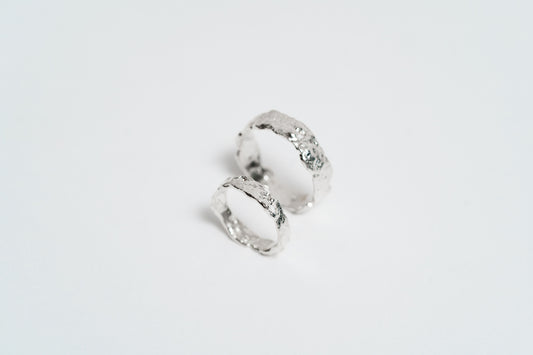 Wedding ring "Light Asteroid" (3 mm)
