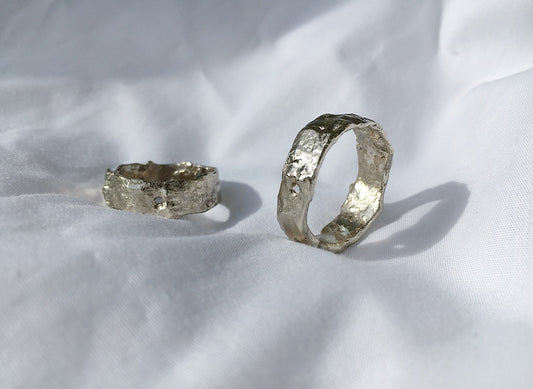 Wedding ring "Light Asteroid" (6 mm)