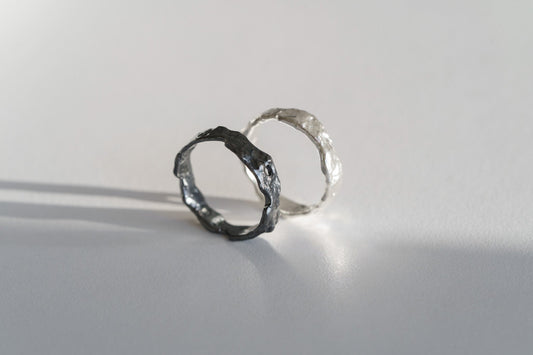 Wedding ring "Light Asteroid" (3 mm)